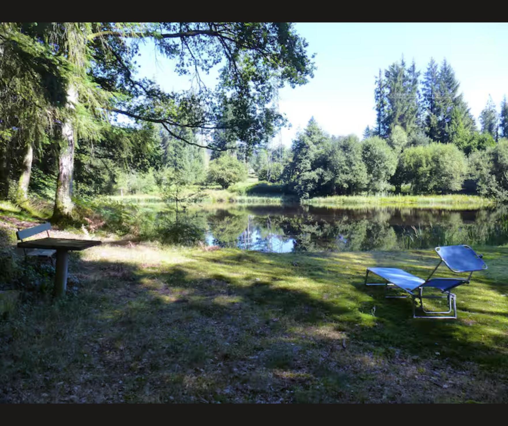 Cabane Limousine Au Bord D'Un Etang Bonnac-la-Côte Buitenkant foto